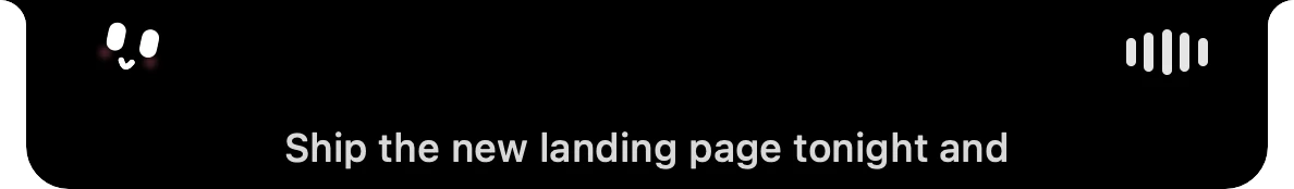 Buddy listening in the notch while the words come in